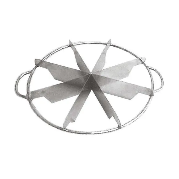 Sale RETIF Coupeur Gateaux Laiton Argent 8 Parts 25,5Cm