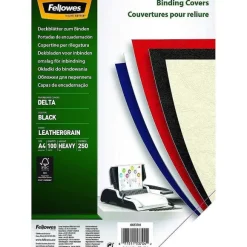 Fashion RETIF Couverture Reliure Delta Grain Cuir Din A4 250G Pack De 100 Noir