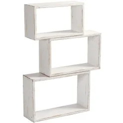 Store RETIF Cubes H Ritage Blanc 29X50 + 34X55 + 39X60 P19Cm - Set De 3