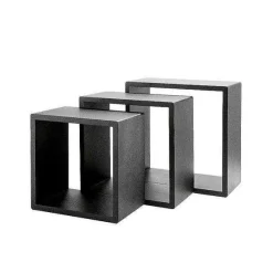 Clearance RETIF Cubes Noir Mat 31X20+35X20+39X20Cm - Par 3