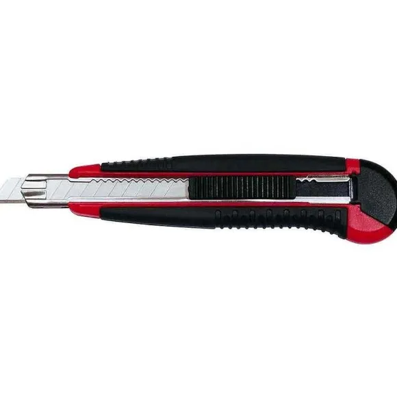 Shop RETIF Cutter Professionnel Auto-Load Lame: 18Mm Noir/Rouge