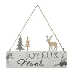 Discount RETIF D Co De No L Pancarte Joyeux No L En Bois Suspendre L 29Cm