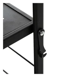 Cheap RETIF Desserte De Cuisine Roulante Pliable En Acier Noir Et Bois H85.8Cm