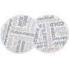 New RETIF Dessous De Verre Carton Blanc Parole 9Cm - Par 6000