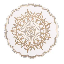 New RETIF Dessous De Verre Ouate Blanche Dentelle 9 Plis 9Cm - Par 3000