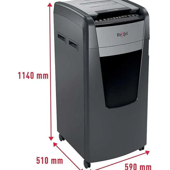 Discount RETIF Destructeur Optimum Auto+ 750M Coupe Micro P5 750 Feuilles Corbeille 140L