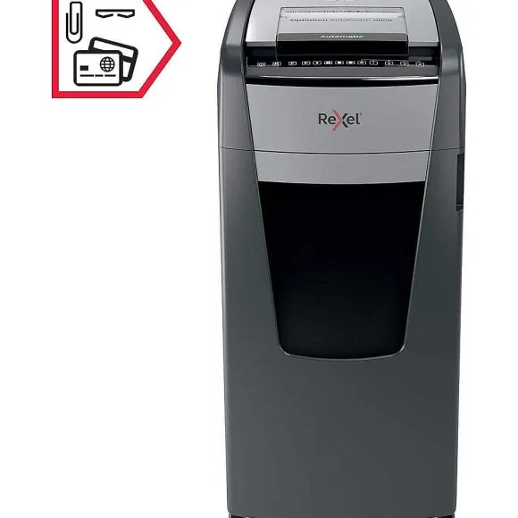 New RETIF Destructeur Optimum Auto+ 600X Coupe Crois E P4 600 Feuilles Corbeille 110L