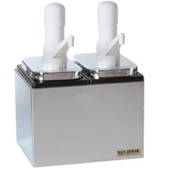 Outlet RETIF Distributeur De Sauce 2 Pompes 36L 24,7X19,6X32Cm Inox