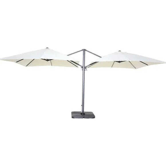 New RETIF Double Parasol D Port Carr En Aluminium 3X3M Cru