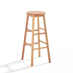 Online RETIF Ensemble Mange Debout Pliant +2 Tabourets Hauts En Bois D'Eucalyptus 80X80X110Cm