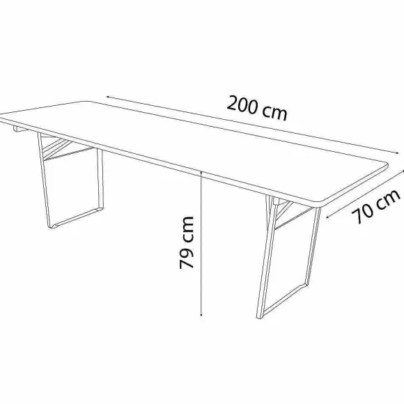 Cheap RETIF Ensemble Set Brasserie Table + 2 Bancs (Tout Est Pliable)