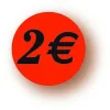 Shop RETIF Etiquette Adh Sive En Papier 2 Rouge Diam Tre 3,6Cm Par 500