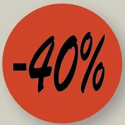 Best RETIF Etiquette Adh Sive En Papier -40% Rouge Diam Tre 3,6Cm Par 500