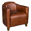 New RETIF Fauteuil Aviateur Cuir Assise H47Cm