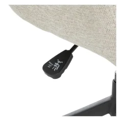Cheap RETIF Fauteuil De Bureau Pivotant Tissu Beige Lin Et Pieds En M Tal