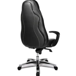Discount RETIF Fauteuil De Direction Baquet Avec Coutures Surpiqu Es En Cuir Coloris Noir