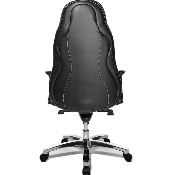 Discount RETIF Fauteuil De Direction Baquet Avec Coutures Surpiqu Es En Cuir Coloris Noir