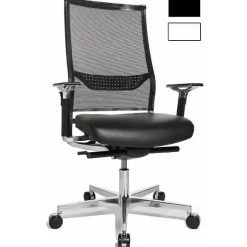 Best RETIF Fauteuil De Direction Design Et Ergonomique Chrom Avec Support Lombairec- Noir