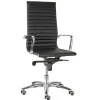Fashion RETIF Fauteuil De Direction Noir Et Finitions Chrom Es