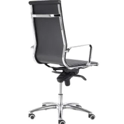Fashion RETIF Fauteuil De Direction Noir Et Finitions Chrom Es