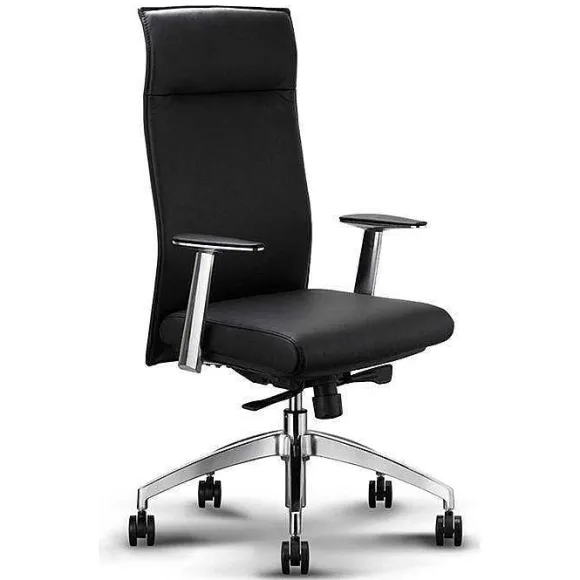 Best Sale RETIF Fauteuil De Direction Style Aviateur - Cuir Noir