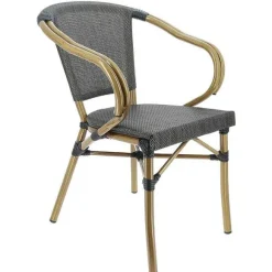 Sale RETIF Fauteuil Empilable D'Ext Rieur Biarritz En Aluminium Et Textyl Ne - Bronze