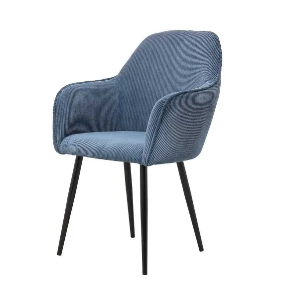 Fashion RETIF Fauteuil Velvet Bleu Canard