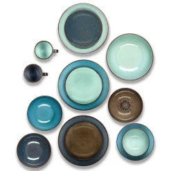 Shop RETIF Feeling Turquoise Coffret 6 Assiettes Plates
