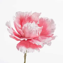 Outlet RETIF Fleur En Papier Rose Et Blanc 20 X H 37 Cm