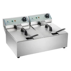 Sale RETIF Friteuse Acier Inox 2 Bacs 10 Litres Cuve Amovible Professionnelle