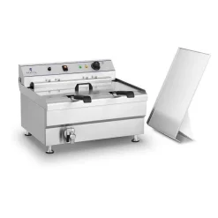 New RETIF Friteuse Beignets Professionnelle Restaurant 36 Litres 380V 2 Paniers