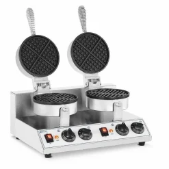 Shop RETIF Gaufrier Double Rond 2 600 Watts Inox