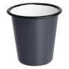 Best RETIF Gobelet En Acier Emaill Gris Et Noir 310Ml Lot De 6