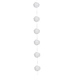 Best RETIF Guirlande 6 Fleurs Papier De Soie 3,5 M Neige - Par 6 Lots De 1