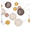 Cheap RETIF Guirlande D Corative Piles 20 Led Boules En Coton Multicolore 6Xl 210Cm