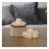 Best Sale RETIF Guirlande D Corative Piles 10 Led Boules En Coton Blanc 6Xl 165Cm