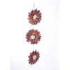 Best Sale RETIF Guirlande De 3 Fleurs Rouges Et Orange D.22Cm X L.80Cm
