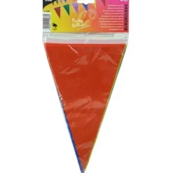 Store RETIF Guirlande Fanion Plastique 4M Color R Sistant Aux Intemp Ries Par 10