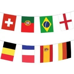 Sale RETIF Guirlande Fanions 32 Pays De La Coupe Du Monde De Foot 10 M