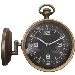 Cheap RETIF Horloge Murale De Gare Double Face En M Tal L27,5 X P10 X H25Cm