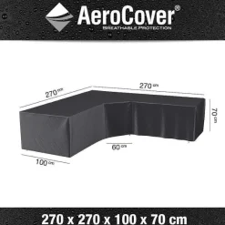 New RETIF Housse Pour Ensemble De Mobilier D'Angle 270X270X100Xh70 Trap Ze