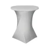 Shop RETIF Housse Pour Table Ronde Mange Debout Nimes 80X110Cm - Blanche