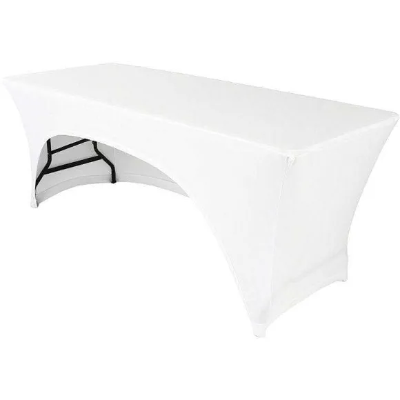 Best Sale RETIF Housse Stretch Table Rectangulaire Blanc Lasthanne 180X76X90 Cm