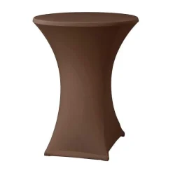 Flash Sale RETIF Housse Table Haute ''Samba'' Avec Habillage Plateau Pour 800 - 850 Mm Marron