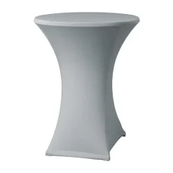 Hot RETIF Housse Table Haute ''Samba'' Avec Habillage Plateau Pour 700 Mm Gris