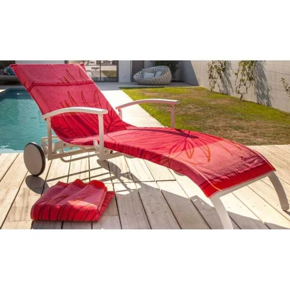 Sale RETIF Housse Universelle Bain De Soleil En Coton Madrague Corail