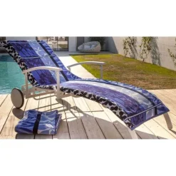 Sale RETIF Housse Universelle Bain De Soleil En Coton Belharra Indigo