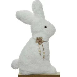 New RETIF Lapin En Peluche Blanc Poser H21 Cm