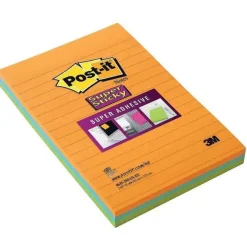 Store RETIF Lot 3 Blocs 45 F Super Sticky Lign 10,2X15,2Cm Coloris N On