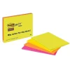 Cheap RETIF Lot De 4 Blocs Super Sticky Meeting Notes- 149X200Mm Orange,Jaune,Rose Vert